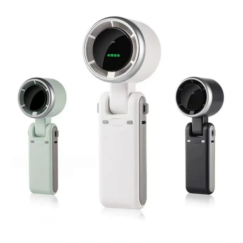 New handheld small fan foldable neck hanging outdoor convenient turbo high-speed mini fan