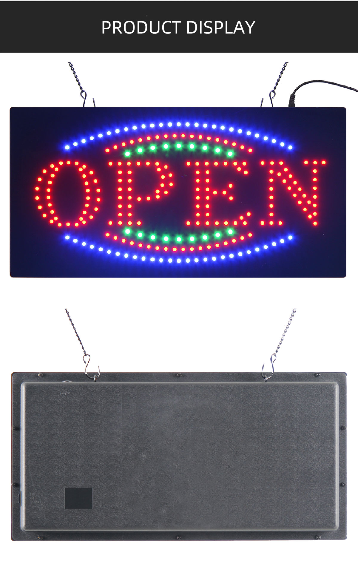 9*19 Inch Hanging on Led Open Dot Display Led Indoor High Bright Sign