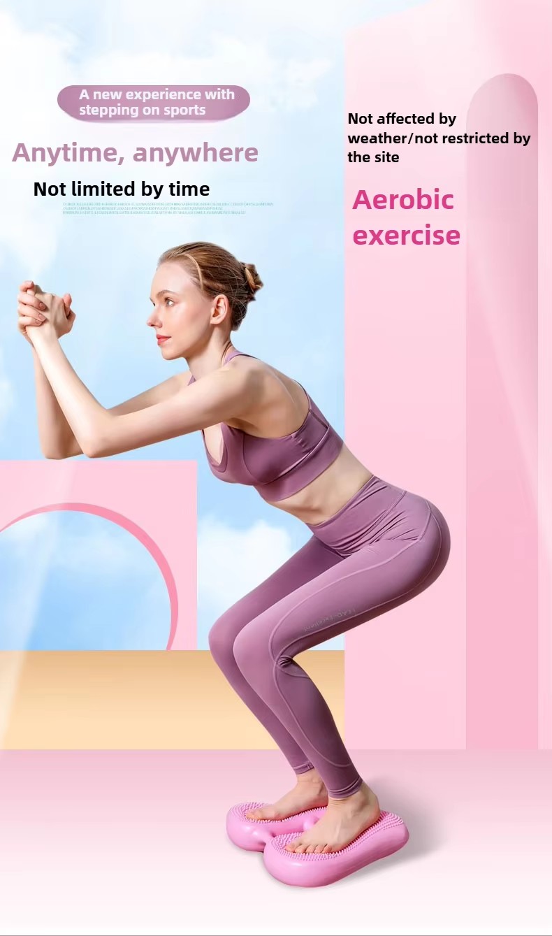 New Home Step Climber for Women, Fat-Burning Exercise Machine, Inflatable Pedal Step Fitness Equipment