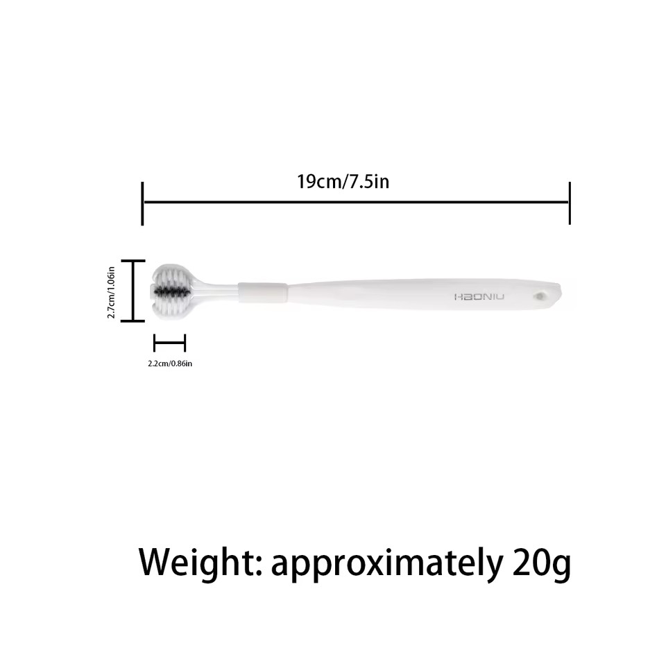 1Pc U-Shaped Three-Sided Toothbrush with Soft Bristles | 3D All-Around Soft-Bristle Cleaning Brush | Dental Care