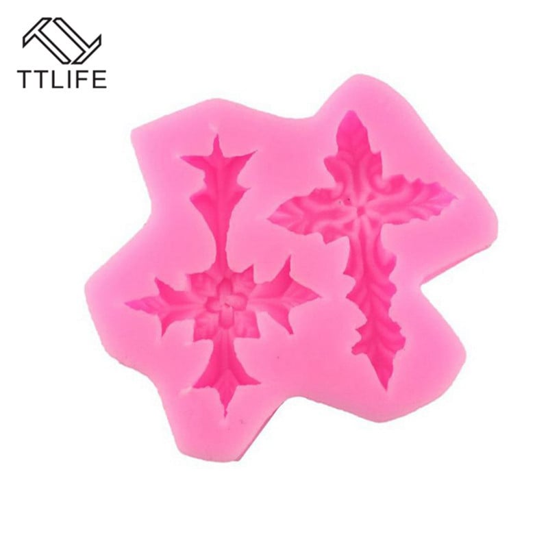 Style cross shaped fondant cake silicone mold reverse molding polymer clay chocolate decoration DIY tool baking mold