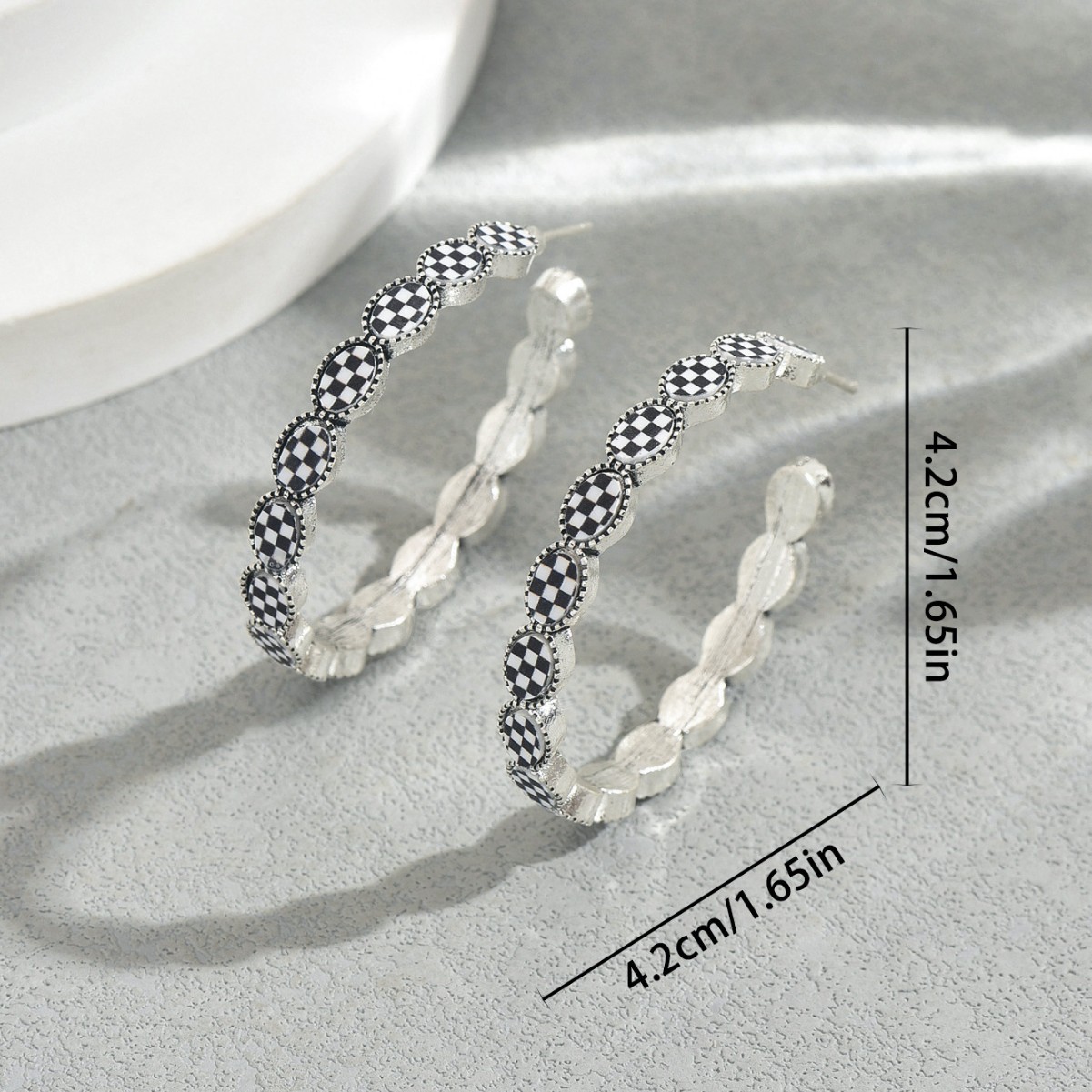 2026 New Fashion Big Cuban Round Shape Hoop Earring With Clear Cz Paved For Women Wedding Party Charm Circle Ear Jewelry