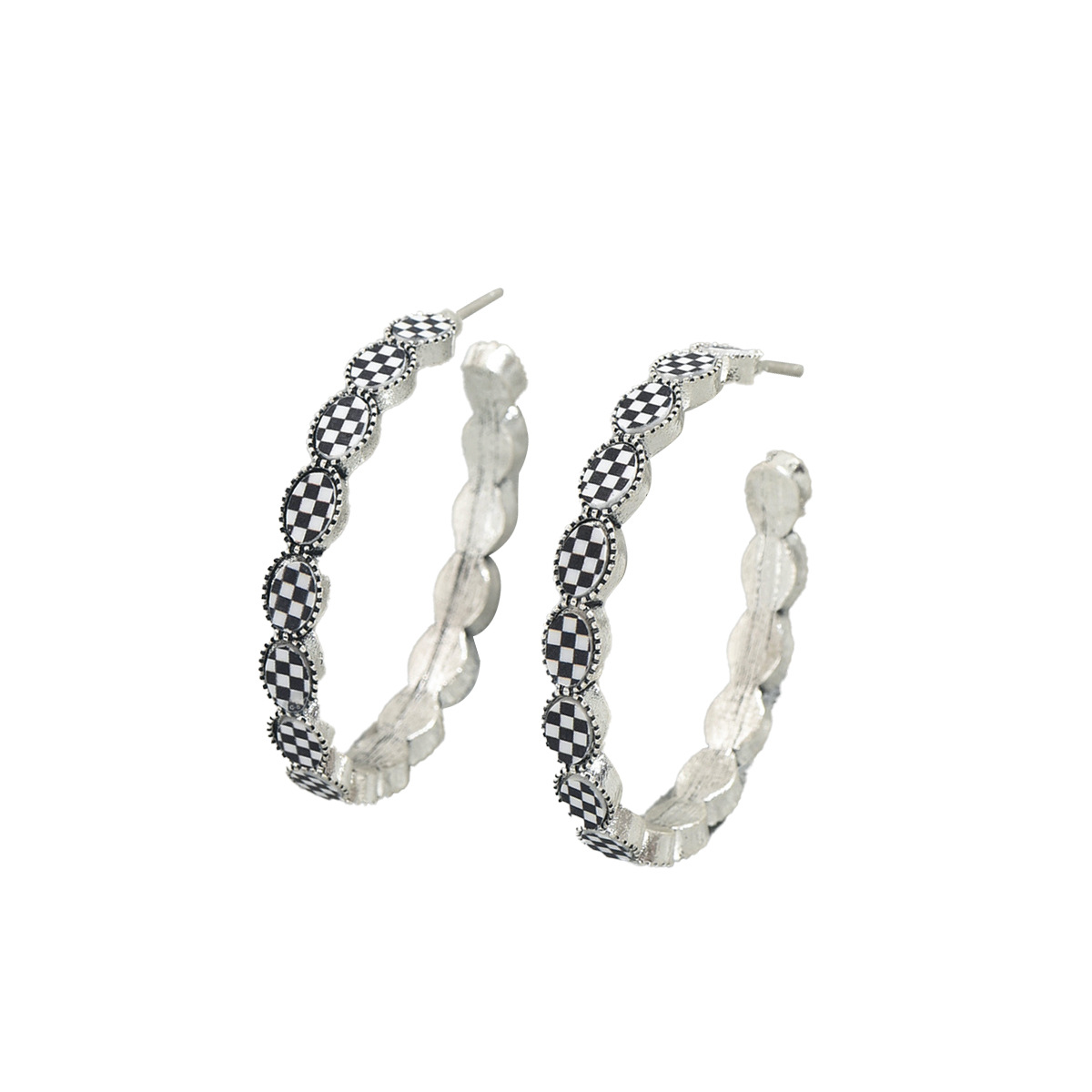 2026 New Fashion Big Cuban Round Shape Hoop Earring With Clear Cz Paved For Women Wedding Party Charm Circle Ear Jewelry