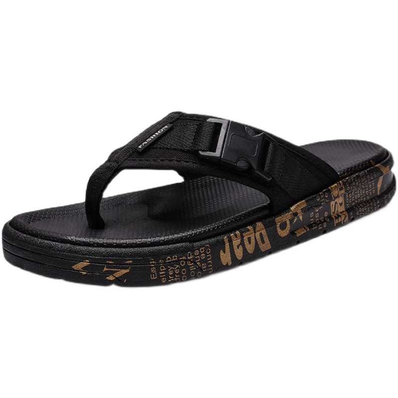 Slippers for men  summer new trend  beach sandals for outdoor wear  anti slip and anti odor casual men's versatile flip flops