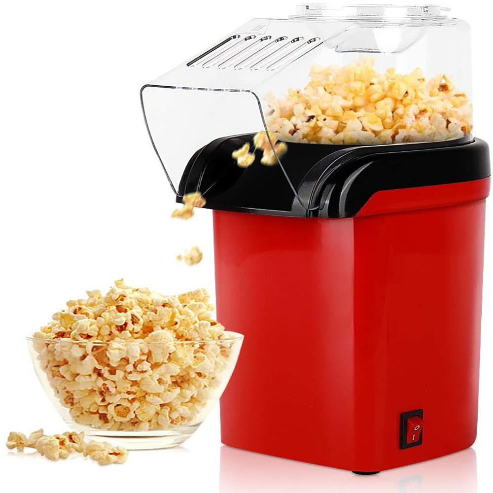 1200W Efficient Popcorn Production EU Plug Popcorn Machine Home Kitchen Party Hot Air Oil Free Popcorn Machine
