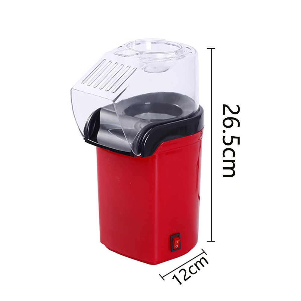 1200W Efficient Popcorn Production EU Plug Popcorn Machine Home Kitchen Party Hot Air Oil Free Popcorn Machine