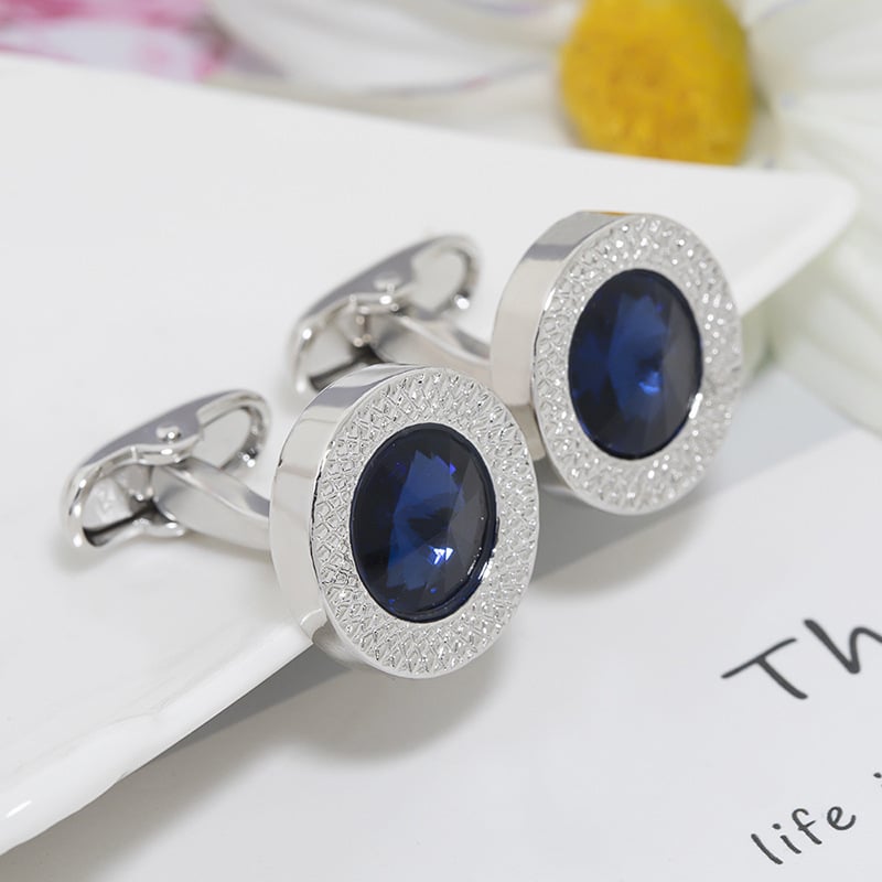 European and American Hot Sale New Style Cufflinks Fashion French Diamond Cufflinks