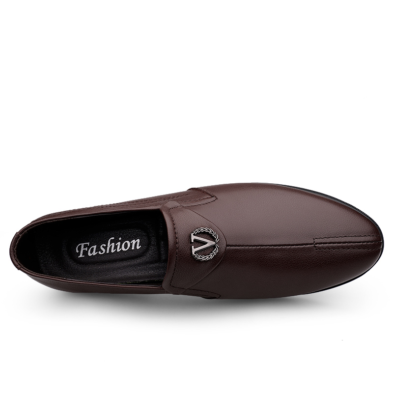 SocNoDn Men's Driving Shoes Slip On 2026 Spring Autumn Casual Leather Shoes Male Fashion Loafer Shoes Walking Shoes Soft