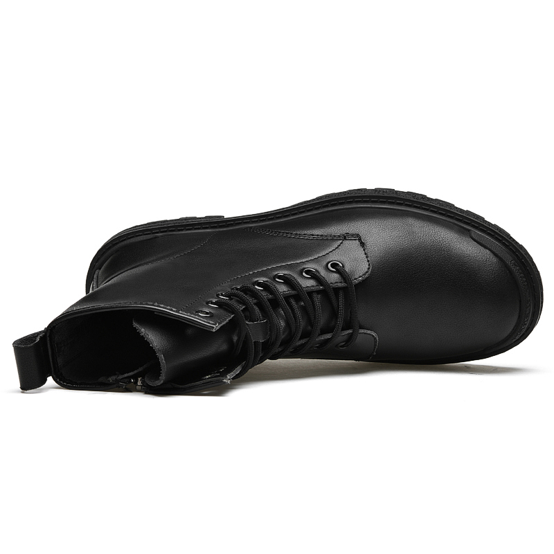SocNoDn Men's Martin Boots 2026 Spring Autumn Casual Leather Boots Male Business Boots Wear Resistant Boots Comfortable