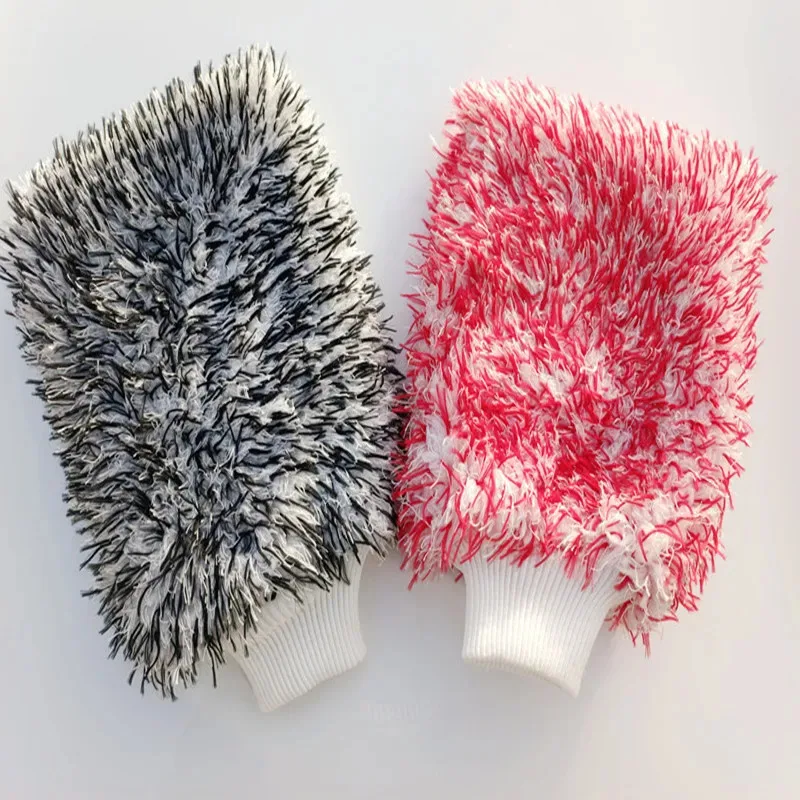 Car Cleaning Gloves Soft Microfiber Wash High Density Scratch Free Gloves Car Wash Car Accessories accesorios para vehculos