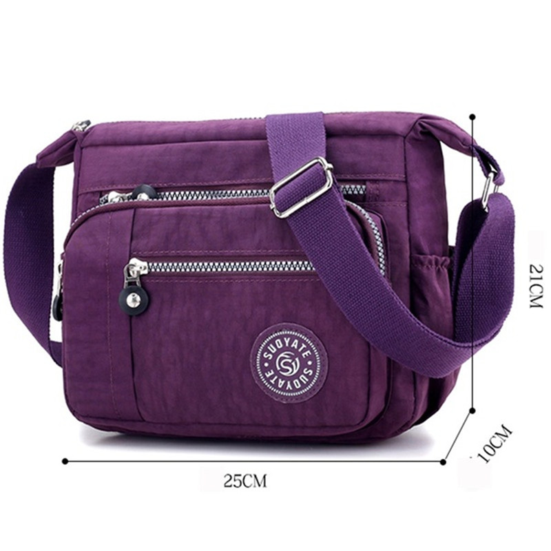Fashion women Messenger Bags Nylon Waterproof Crossbody Shoulder Bag Casual Travel Handbags