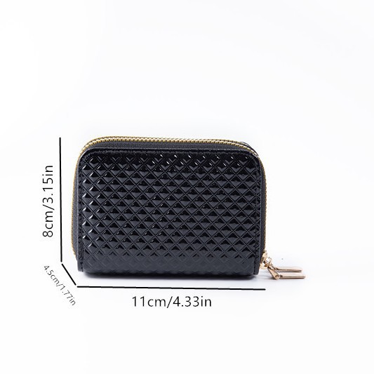 New leopard print multi slot double accordion card bag for women's coin purse  ID card holder  card cover  multi slot zipper