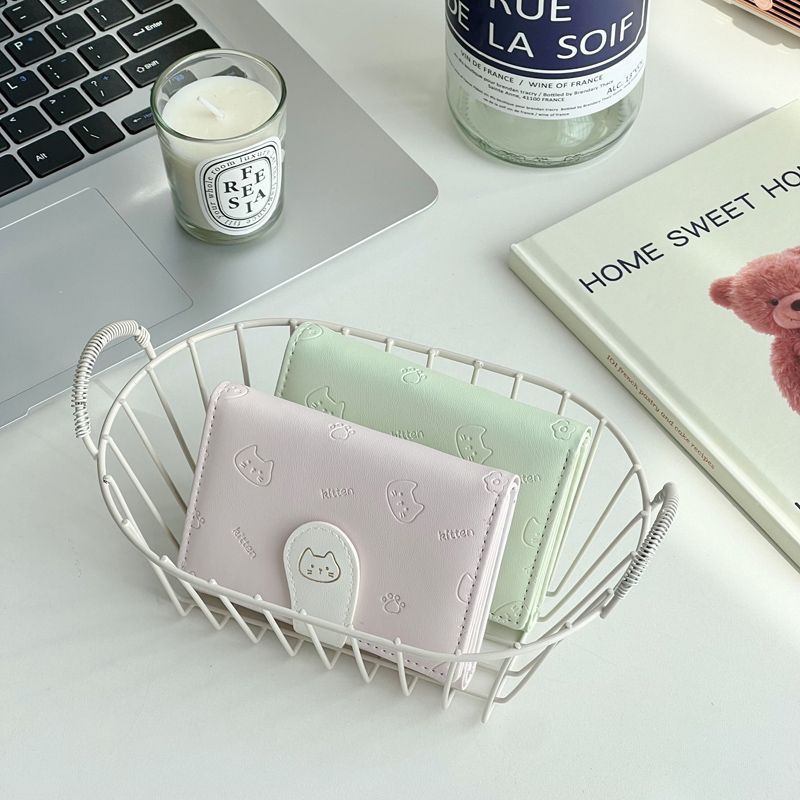 Women's Wallet Ins Women's Small Wallet Women's High end Folding Wallet Short Handbag Fashion Versatile Short Wallet