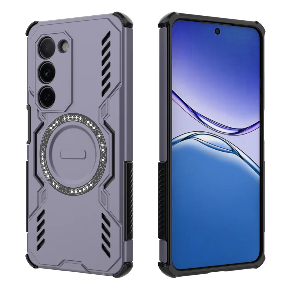 For OPPO A6X A6 A6S REALME P4X P4 C100 C83 C100 16 pro Plus 5G Butterfly Armor Hollow Heat Dissipation,Shockproof Magnetic Case