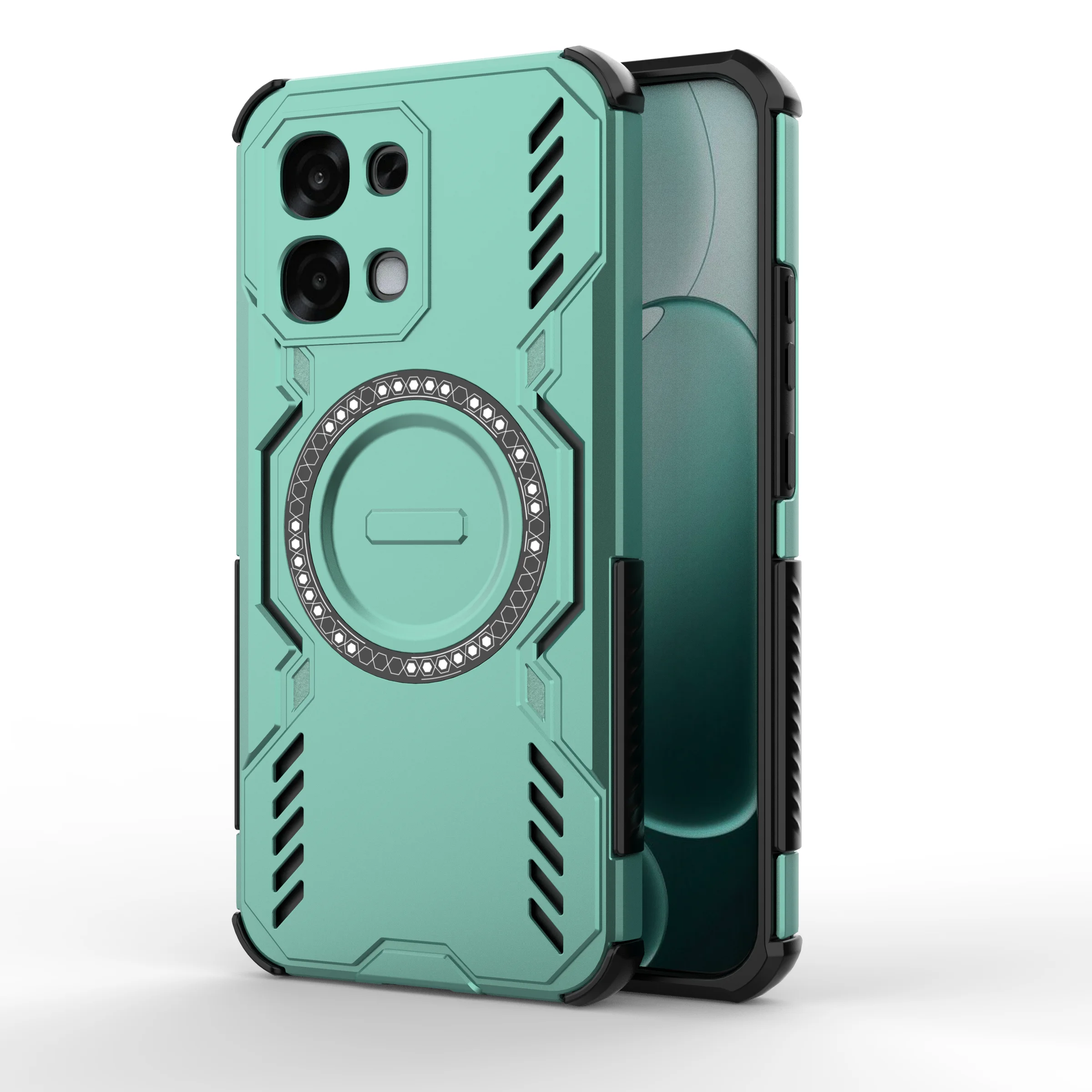 Armor Case for Magsafe Magnetic Wireless Charging Hard Plastic Cover for OPPO K13S F31 realme 15X C85 P4 A6 GT Pro MAX 4G 5G