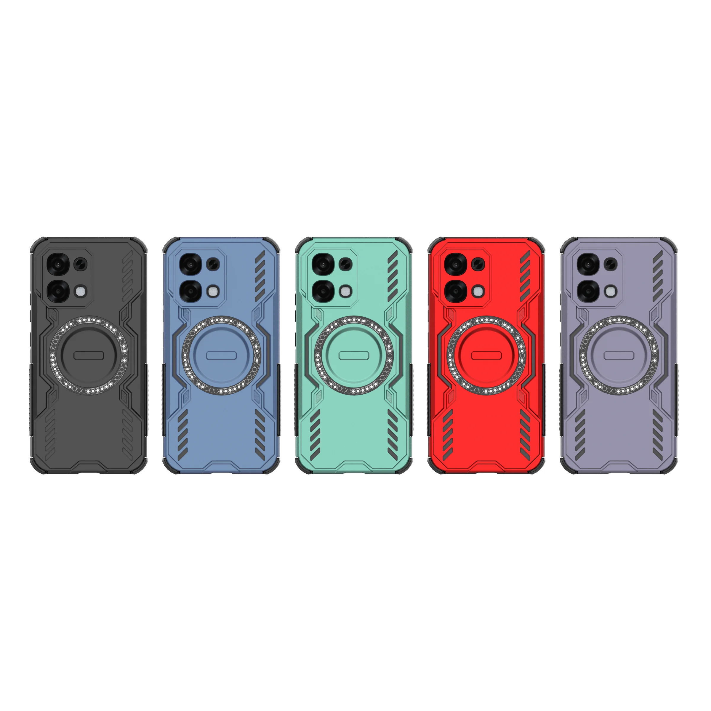 Armor Case for Magsafe Magnetic Wireless Charging Hard Plastic Cover for OPPO K13S F31 realme 15X C85 P4 A6 GT Pro MAX 4G 5G