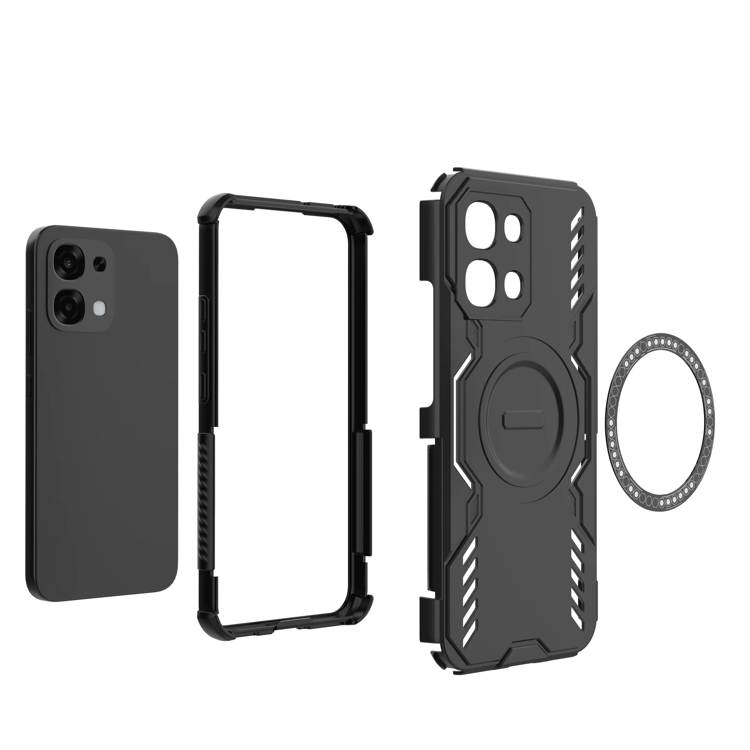Armor Case for Magsafe Magnetic Wireless Charging Hard Plastic Cover for OPPO K13S F31 realme 15X C85 P4 A6 GT Pro MAX 4G 5G
