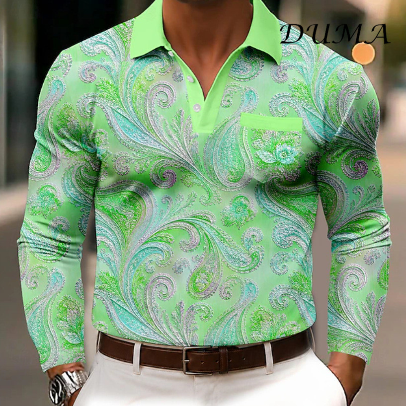 "DUMA"Men Fashion Versatile Casual Long Sleeve Shirt Spring Autumn Daily Wear Hot Sale Shirts