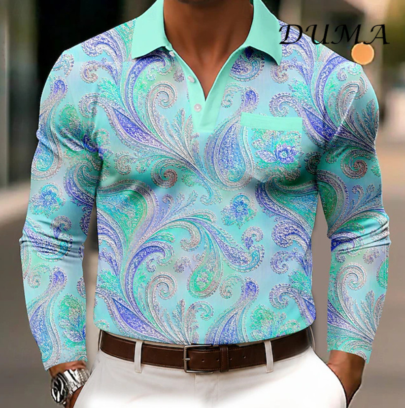 "DUMA"Men Fashion Versatile Casual Long Sleeve Shirt Spring Autumn Daily Wear Hot Sale Shirts