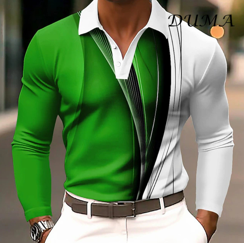 "DUMA"Men Fashion Versatile Casual Long Sleeve Shirt Spring Autumn Daily Wear Hot Sale Shirts