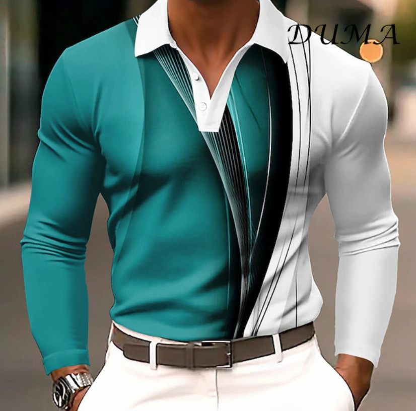 "DUMA"Men Fashion Versatile Casual Long Sleeve Shirt Spring Autumn Daily Wear Hot Sale Shirts