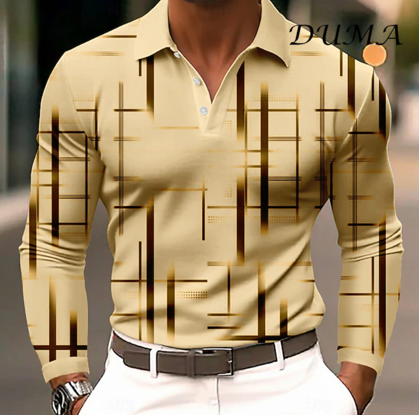 "DUMA"Men Fashion Versatile Casual Long Sleeve Shirt Spring Autumn Daily Wear Hot Sale Shirts