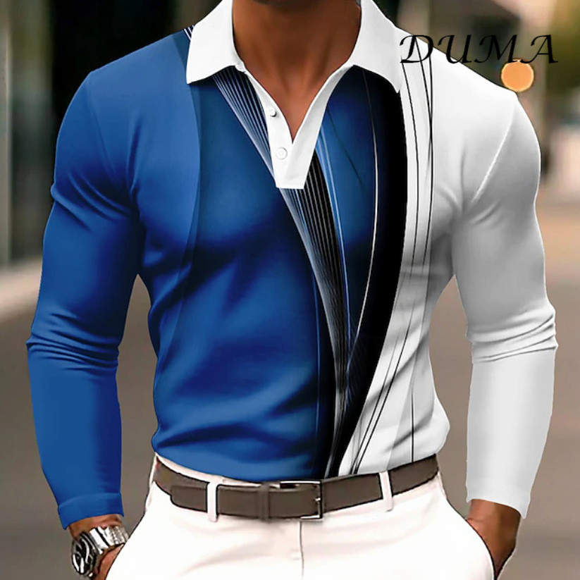 "DUMA"Men Fashion Versatile Casual Long Sleeve Shirt Spring Autumn Daily Wear Hot Sale Shirts