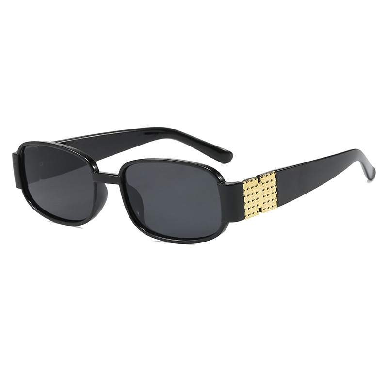1pc European And American Retro Men'S And Women'S Fashionable Sunglasses Trend Versatile Summer Sun Shading And Uv Protection Fr