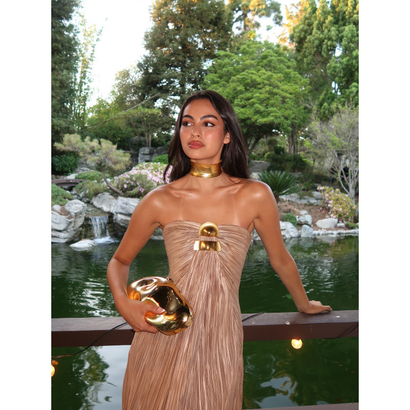 Free delivery of high-quality 2026 new summer women's clothing hot selling party pleated strapless dress