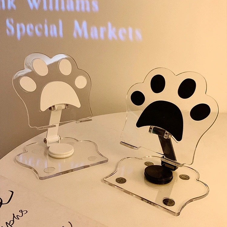 Portable  transparent  cute phone holder  home desktop tablet holder  lazy person  TV watching tool  student dormitory