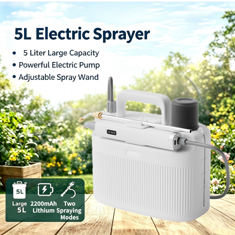5L Electric Sprayer Portable Horticultural Spray Machine Rechargeable Atomizer For Garden Watering Plant Pesticide Application