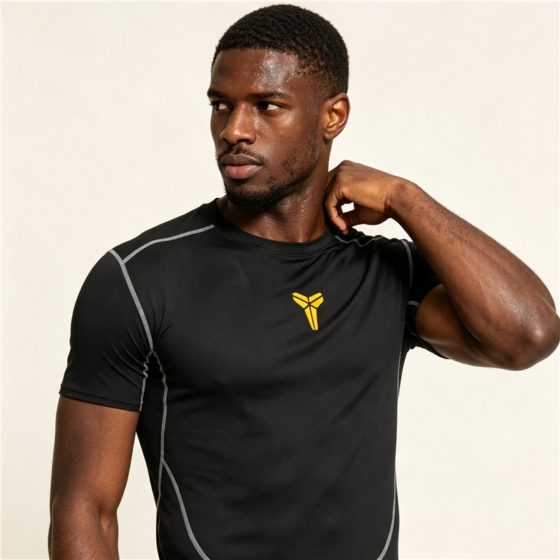 Men Sports T-Shirts Quick Dry Short Sleeve Gym Fitness Running Shirts Size S-3XL Loose Fit Breathable Comfortable Summer