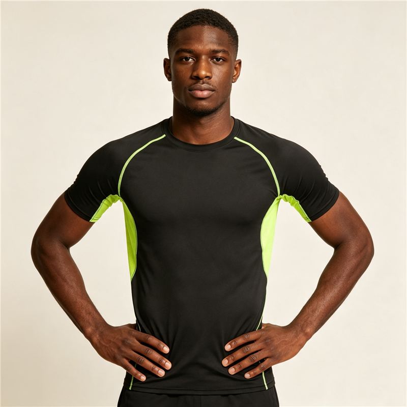 Men Sports T-Shirts Quick Dry Short Sleeve Gym Fitness Running Shirts Size S-3XL Loose Fit Breathable Comfortable Summer