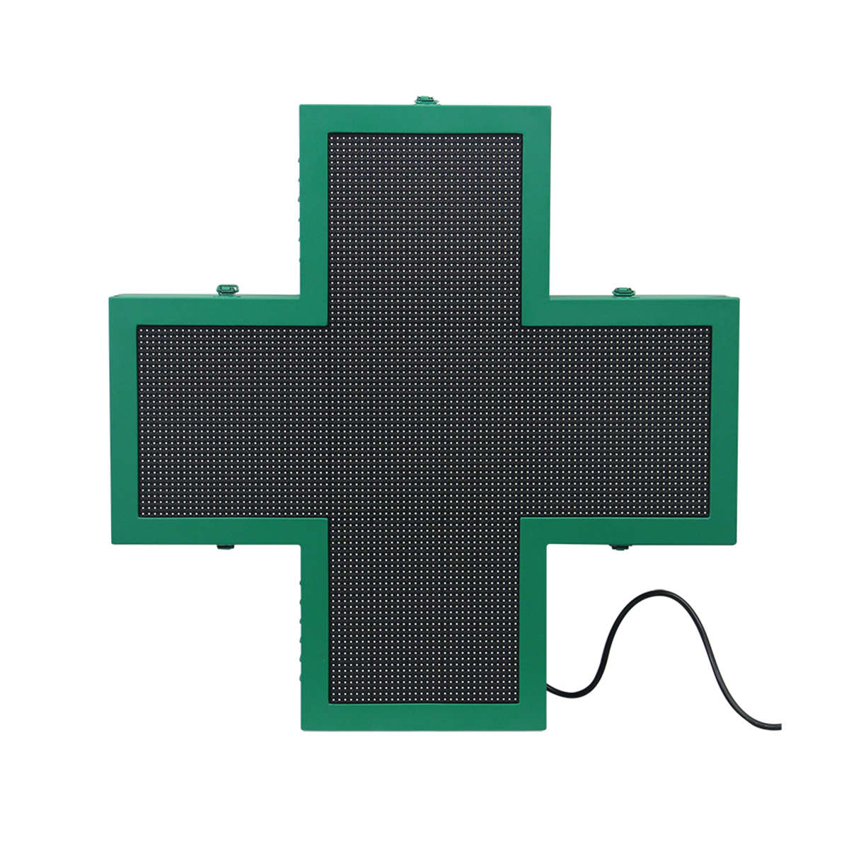 P6 Outdoor Single Sided Programmable Full Color Pharmacy Cross Led Display Panel Temperature Digital Signage Factory Price