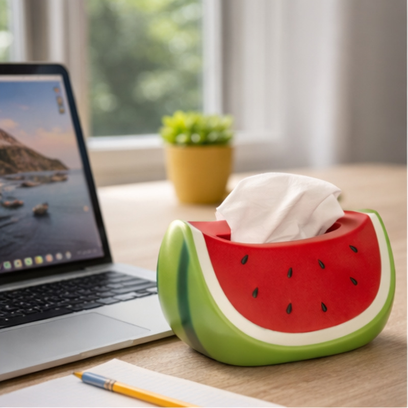 Watermelon tissue box  living room coffee table  desktop creative decoration  dining table paper drawer  storage box