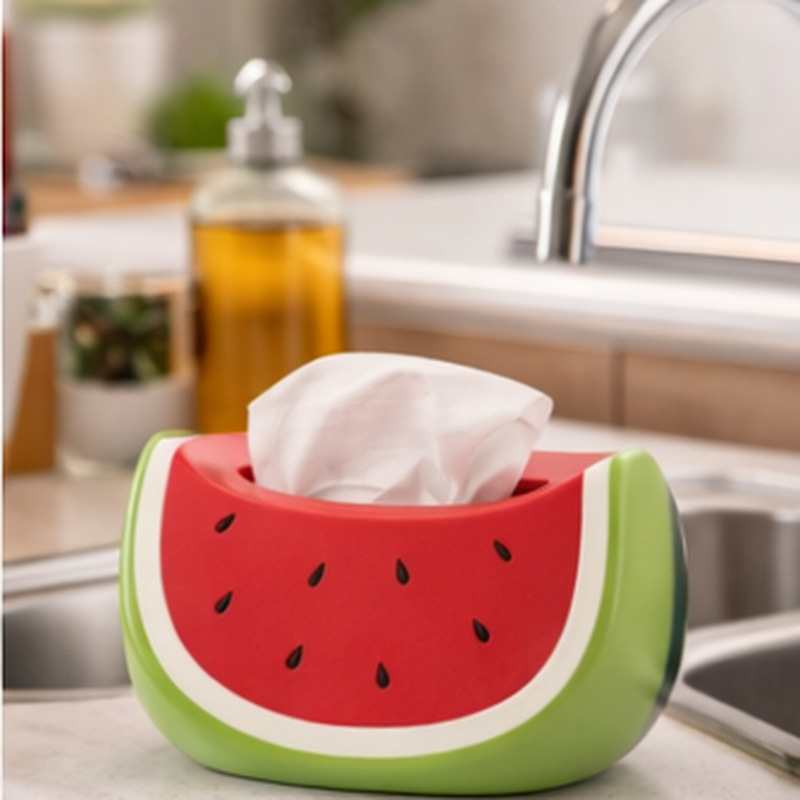Watermelon tissue box  living room coffee table  desktop creative decoration  dining table paper drawer  storage box