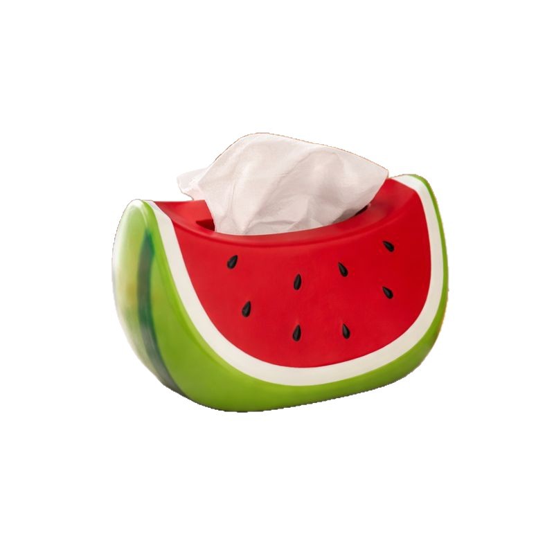 Watermelon tissue box  living room coffee table  desktop creative decoration  dining table paper drawer  storage box