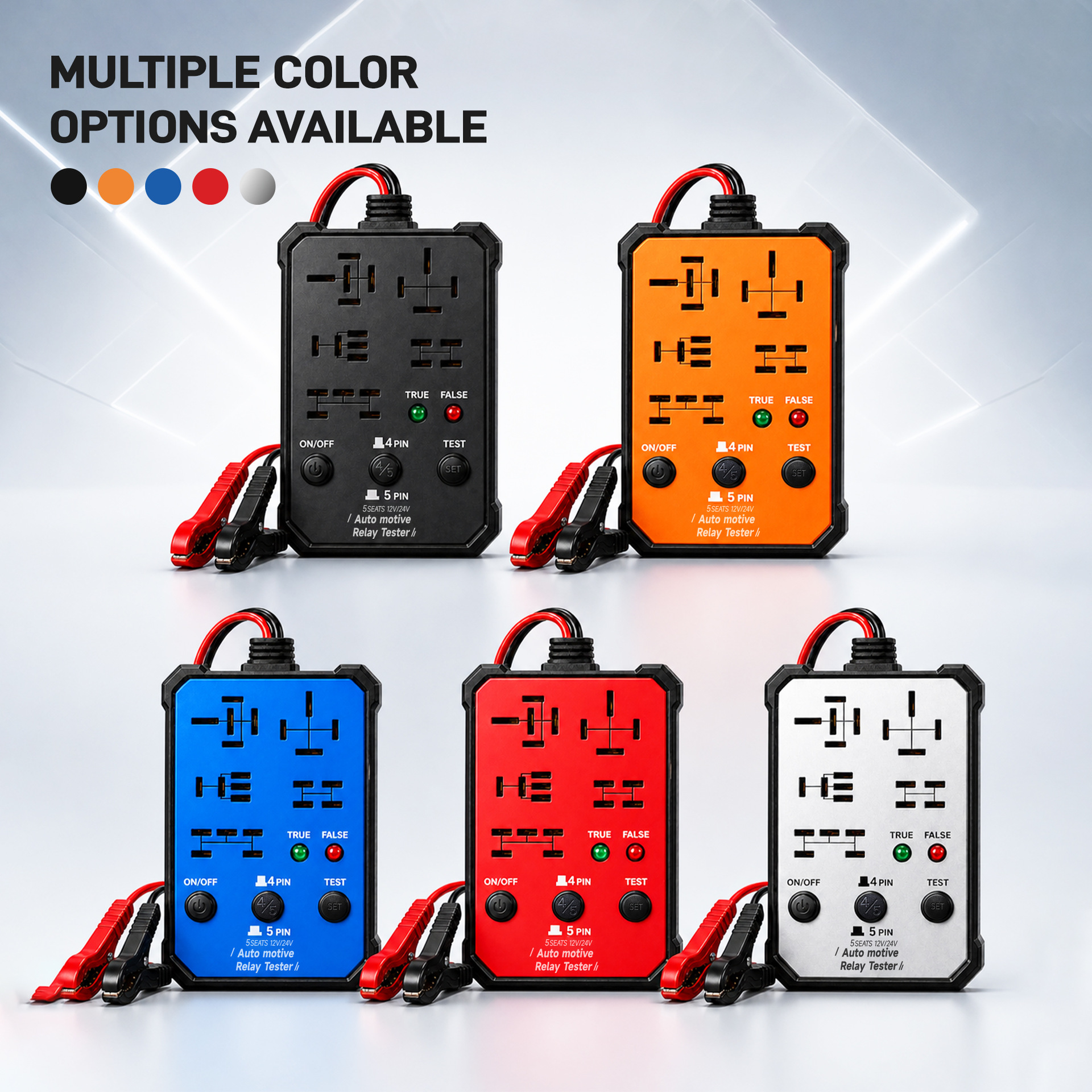 12V Car Motorcycle Battery Tester, Automotive Circuit Repair Tool for Lead Acid Batteries
