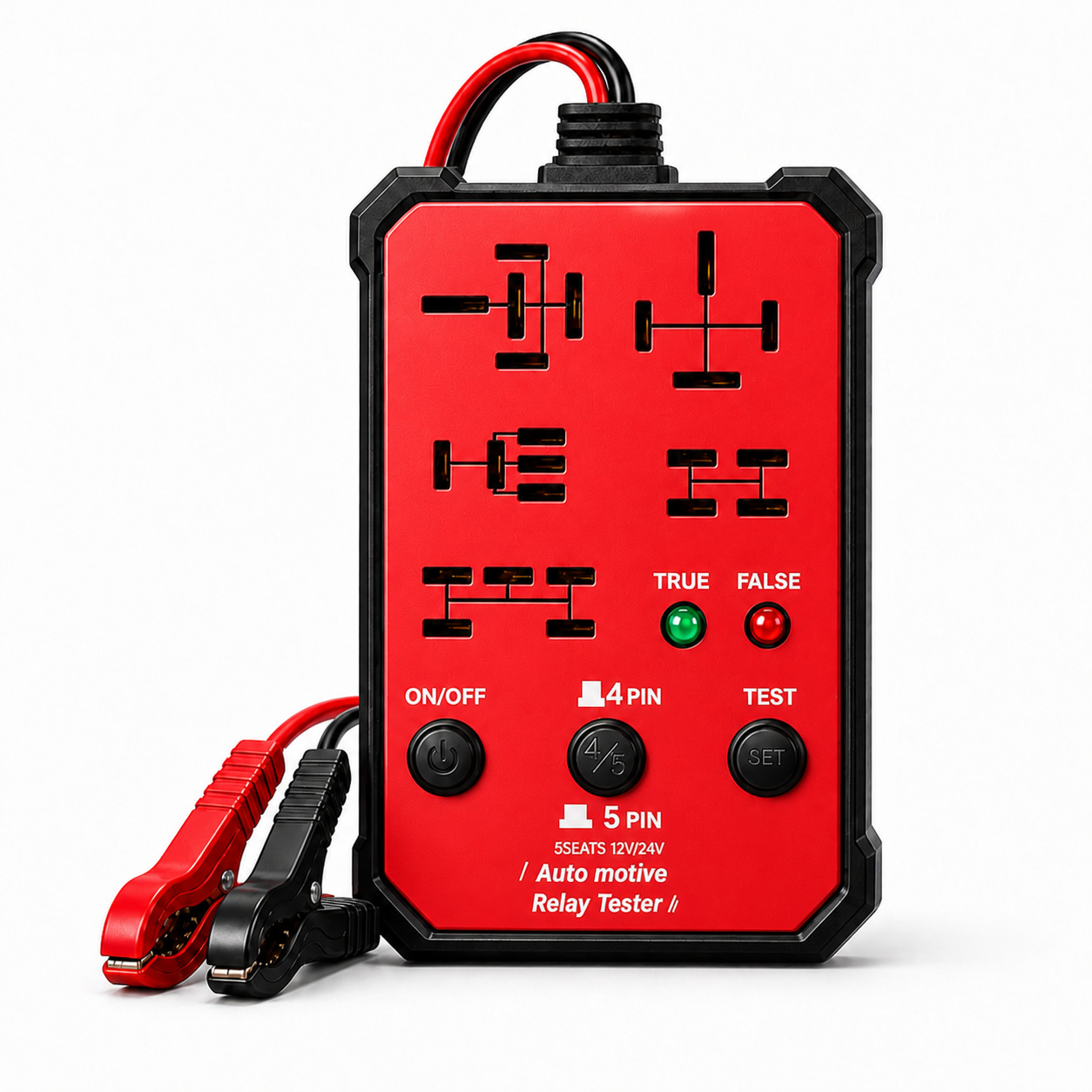 12V Car Motorcycle Battery Tester, Automotive Circuit Repair Tool for Lead Acid Batteries