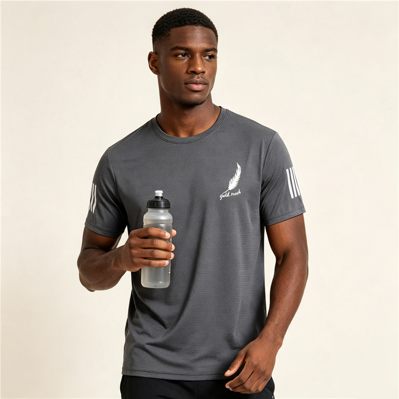 Men Quick Dry Athletic T-Shirts Sport Running Gym Muscle Tee Size M-5XL Lightweight Breathable Summer Casual Workout Black White
