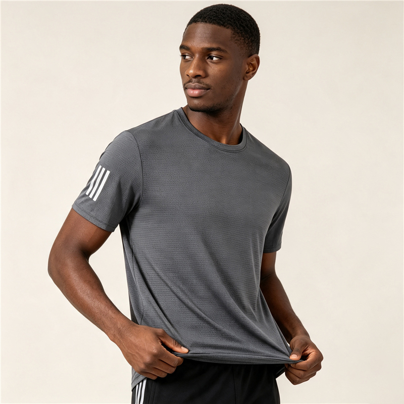 Men Quick Dry Athletic T-Shirts Sport Running Gym Muscle Tee Size M-5XL Lightweight Breathable Summer Casual Workout Black White