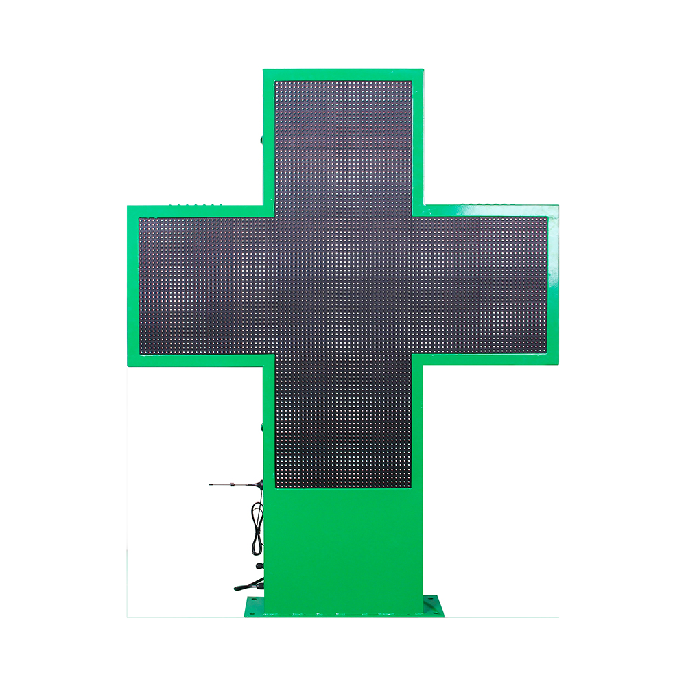 50Cm Outdoor Led Pharmacy Sign Led Display 3D Led Pharmacy Cross Sign for Hospital and Medical Store Wholesale