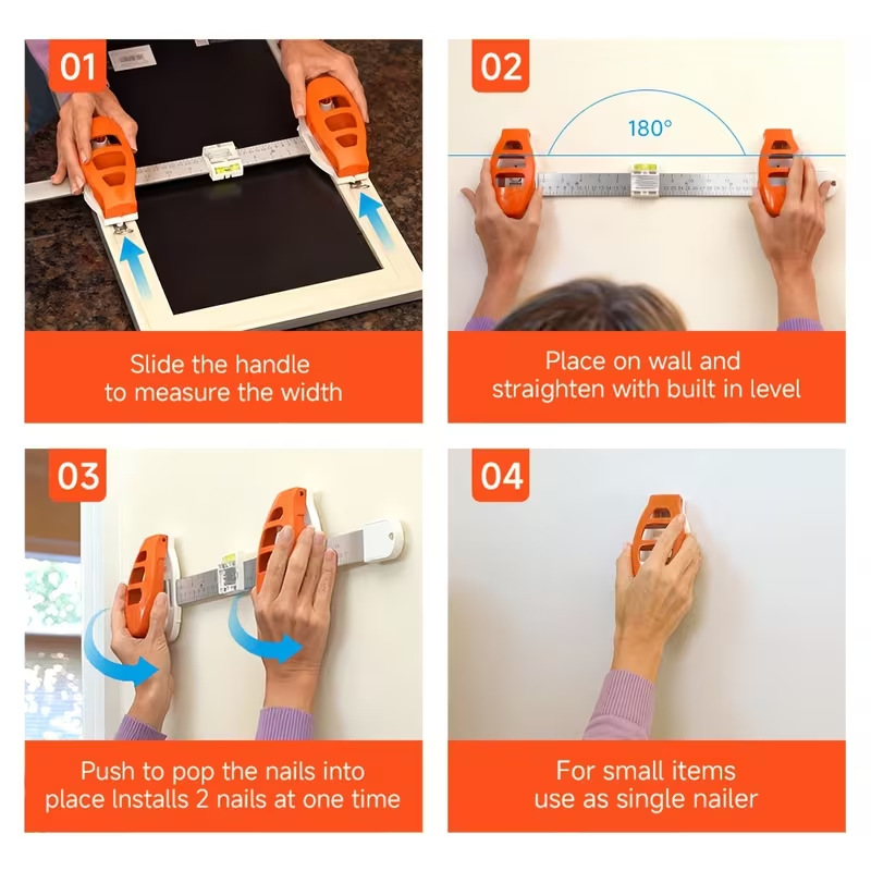 Hanging Hero Picture Frame Hanging Balance Level Nail Positioning Angle Measuring Level
