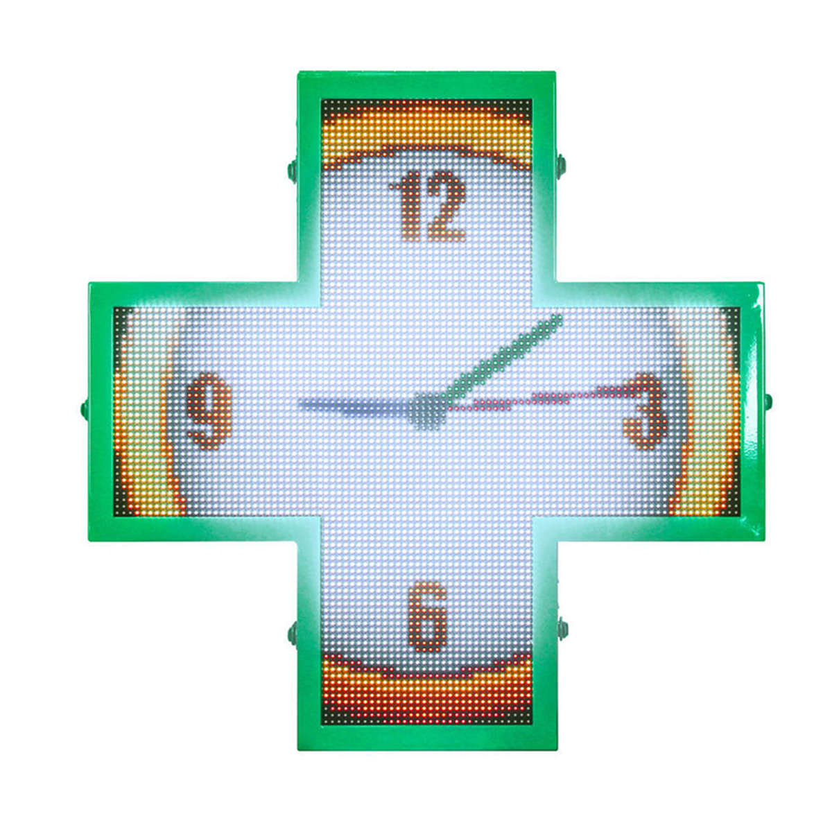 Single Side Outdoor P5 Full Color Led Pharmacy Display, Programmable Screen P5 Farmacia Cross Sign