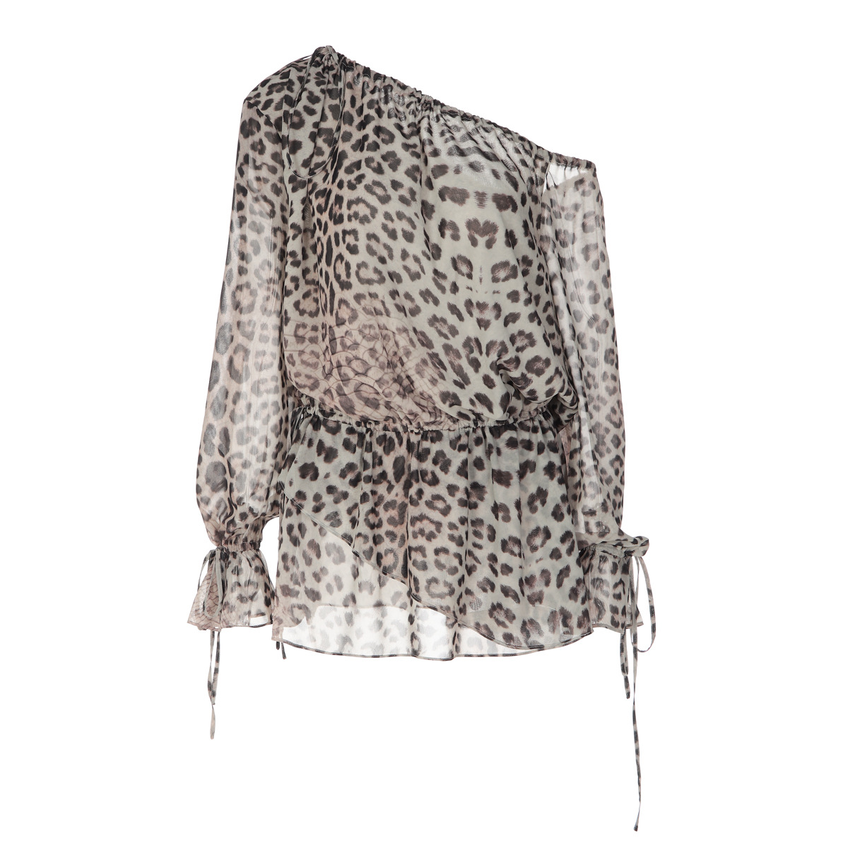 Free delivery of high-quality 2026 new summer women's clothing hot selling leopard print long sleeved chiffon dress