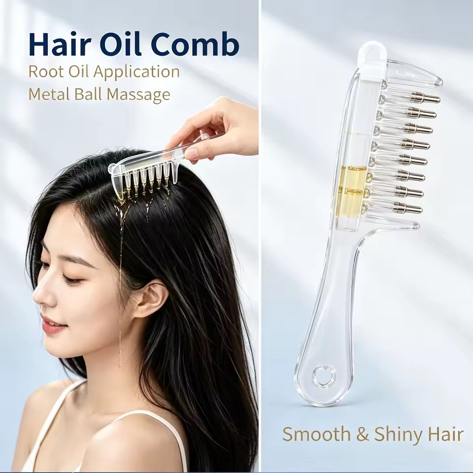 Hair Oil Applicator Scalp Massagers Liquid Comb Mini Massage Comb Essential Oil Liquid Guiding Massager