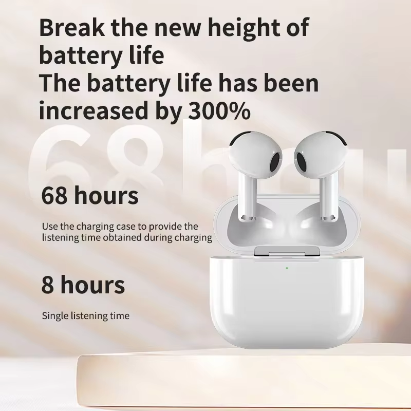 Original Air Pod Wireless Bluetooth Headset with Charging Compartment Microphone Touch Operation For All Smartphones