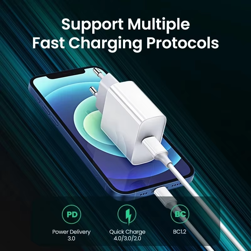 PD 40W Phone Fast Charger For iPhone 17 16 15 14 13 12 11 Pro Max 8 Plus iPad Fast Charging Type C Charge Cable USB C Data Line