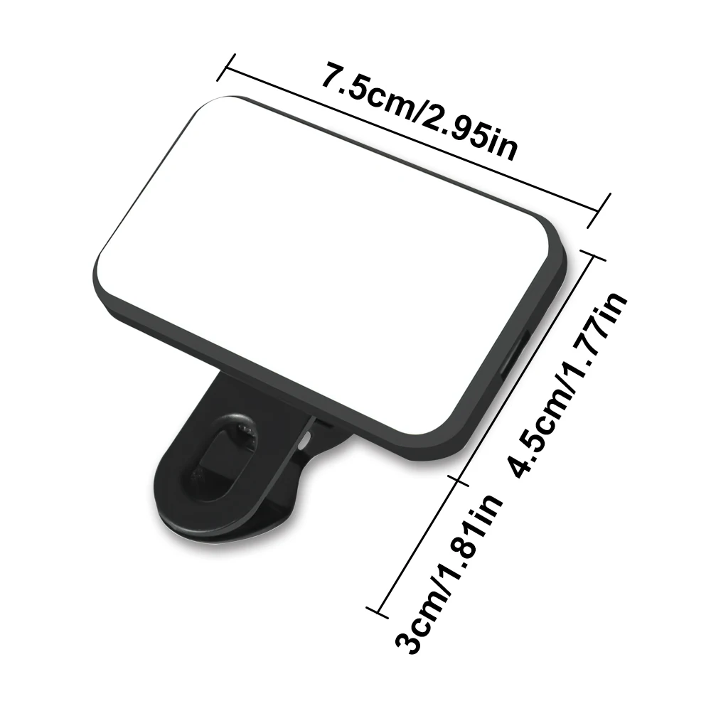 With Data Cable Mini Selfie Fill Light Rechargeable 3 Color Modes Adjustable Brightness Clip Mobile Phones Computers Photography
