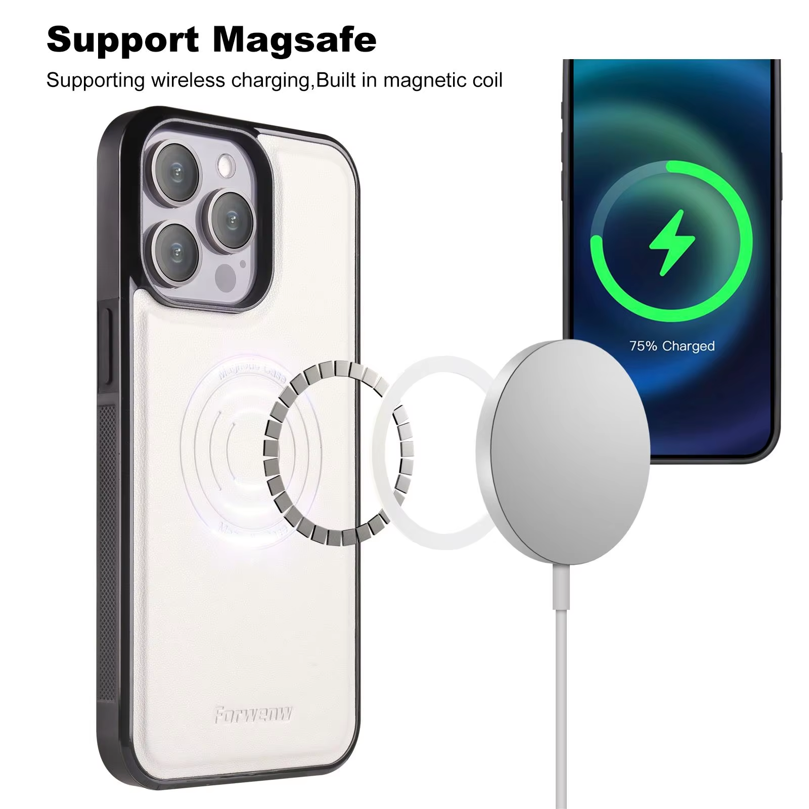 Luxury Leather Magsafe Phone Case For iPhone 18Pro Max 12 13 14 15 16 17 Pro Max Air Anti Drop Business Cover